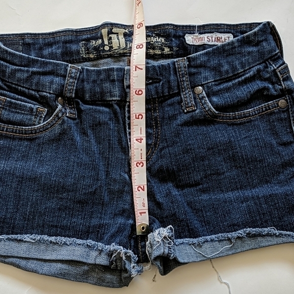 !IT Booty Shorts Denim Los Angeles Rising Starlet  Shorts Size 25 - Picture 11 of 12